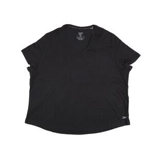 Reebok DreamBlend Short-Sleve T-shirt Black Plus Size 2X